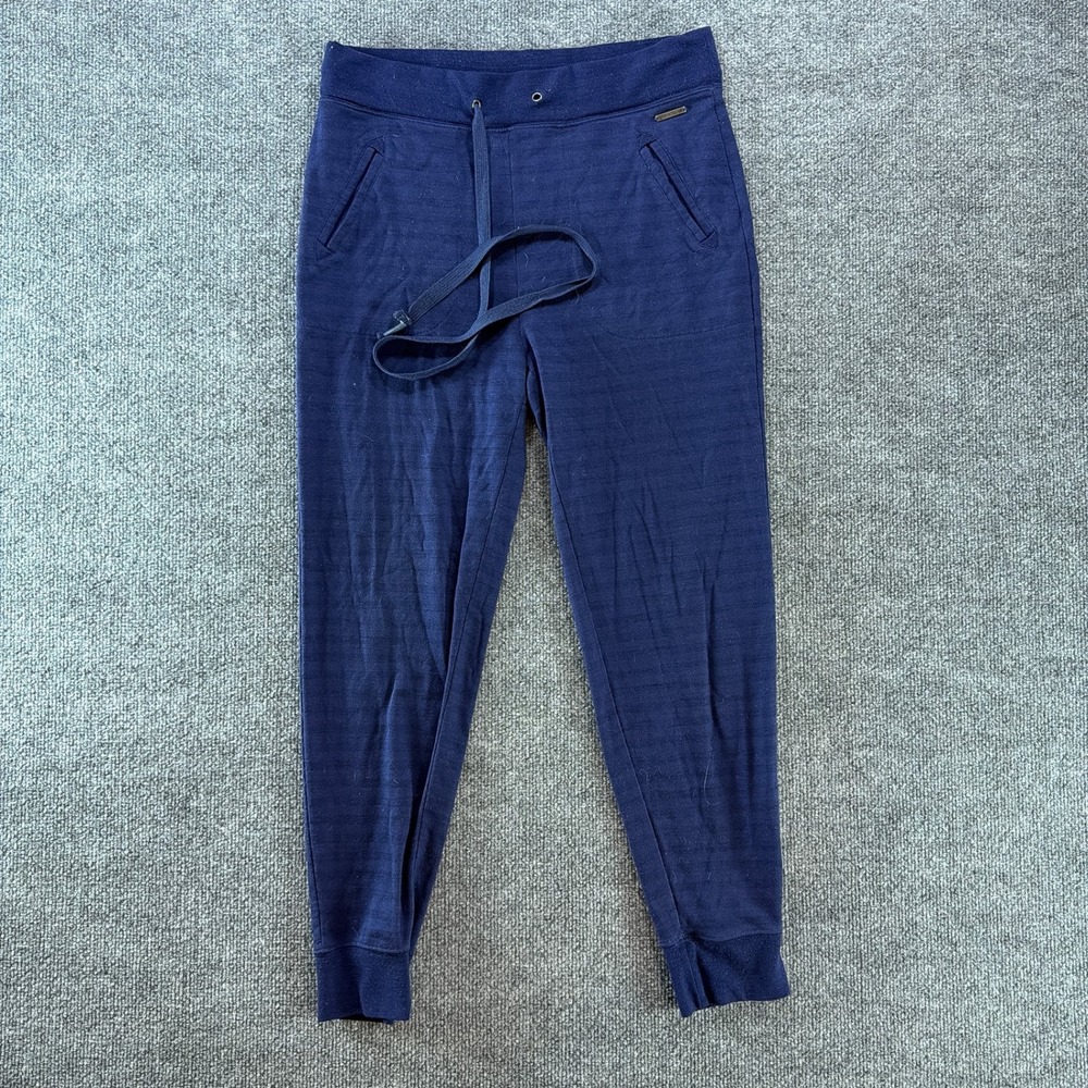 Smartwool Mens Merino Wool Blend Joggers Navy Blue Drawstring Sweatpants Small